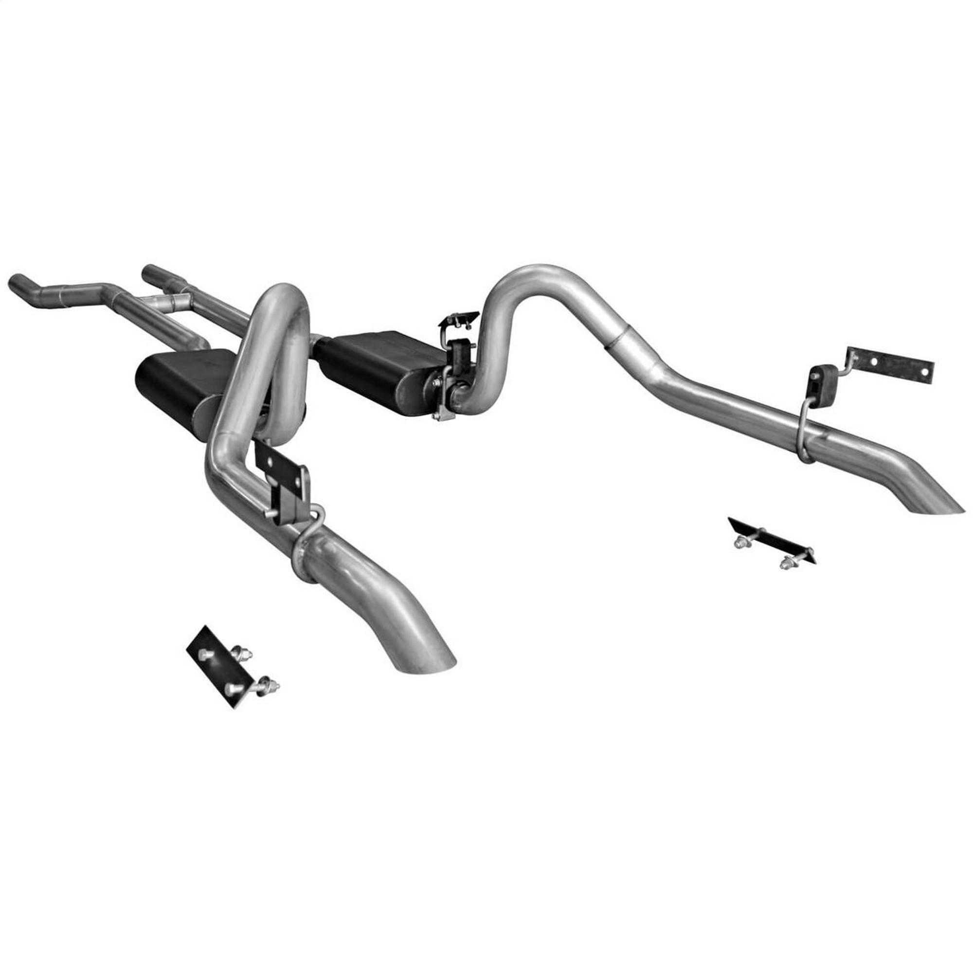Flowmaster American Thunder Crossmember-Back Exhaust System 1967-70 Mustang w/V8 - FLO-17282