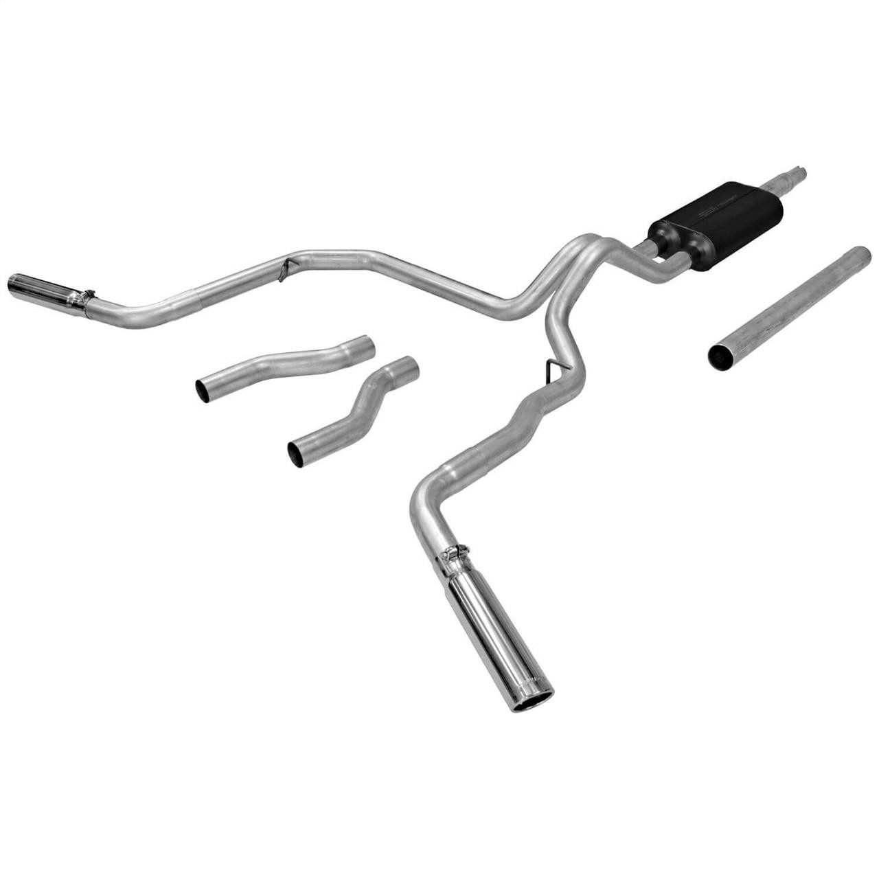 Flowmaster 87-96 F-150 w/V6/V8, American Thunder Cat Back Exhaust System - FLO-17471