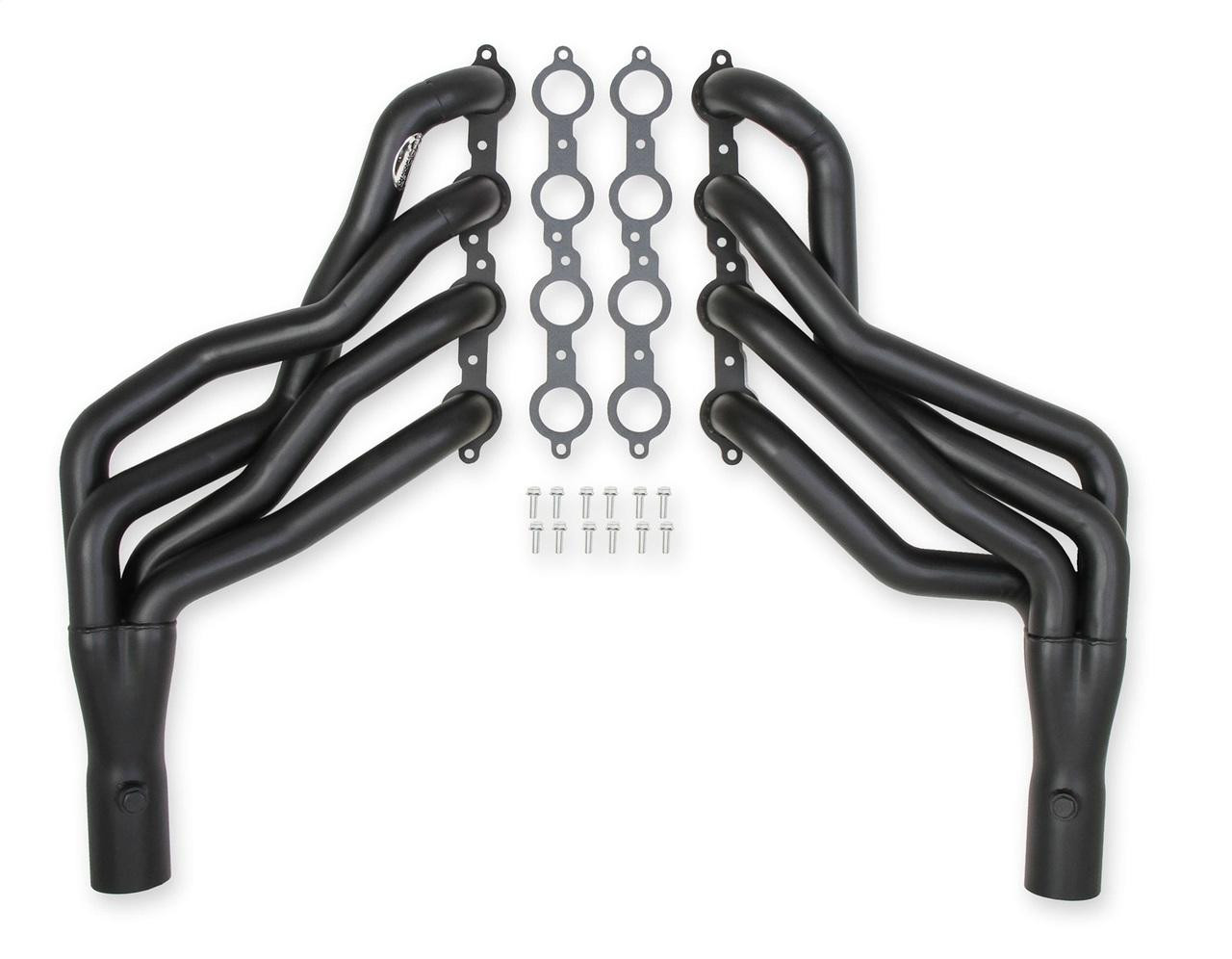 Hooker 68-72 Chevelle w/LS Swap, Blackheart Long Tube Headers, 1-7/8 x3, Black Painted - HKR-70101518HKR