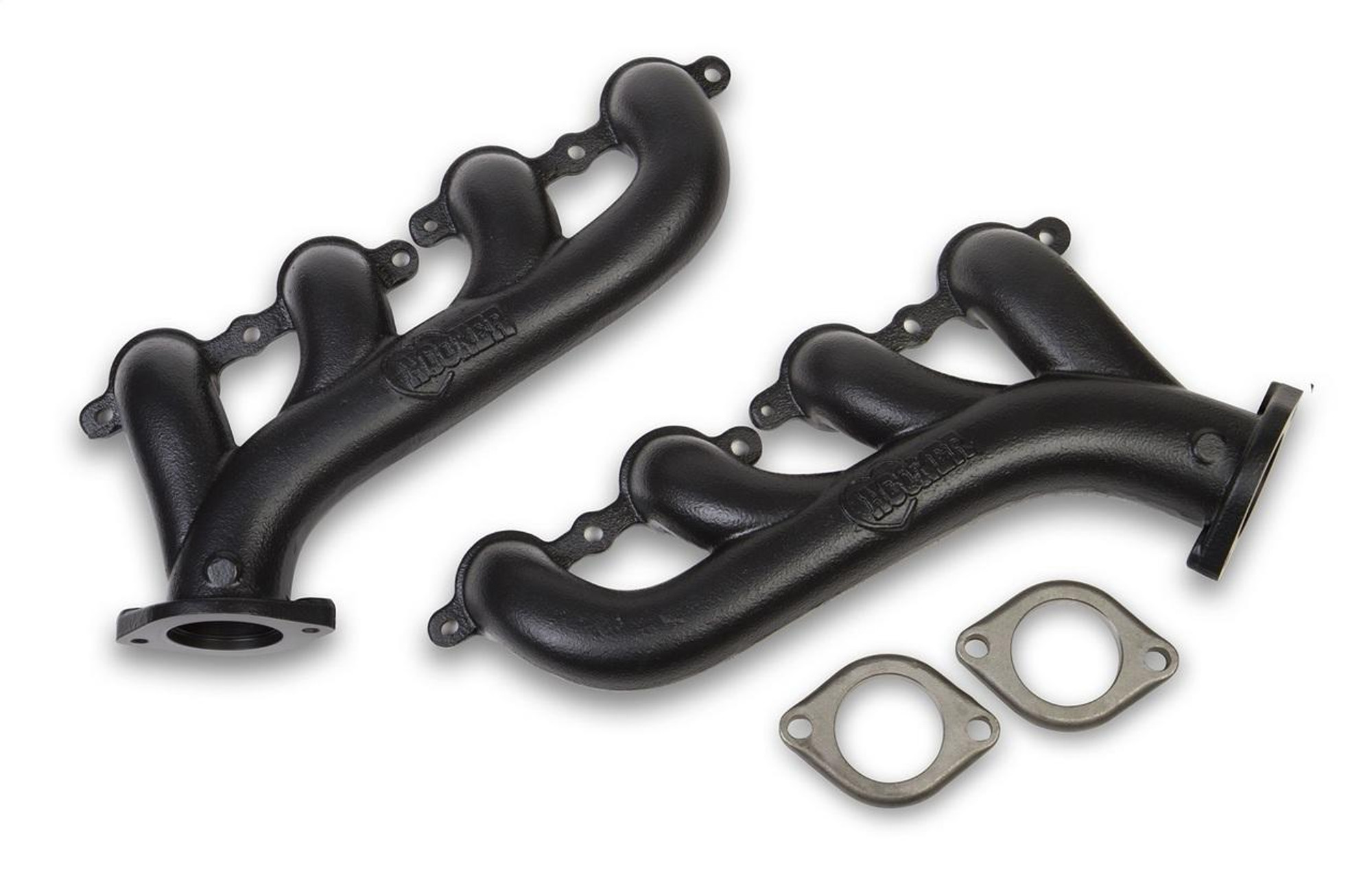 Hooker Blackheart Exhaust Manifolds 2.25 Out for LS Swaps, Black Ceramic Coat - HKR-8501-3HKR