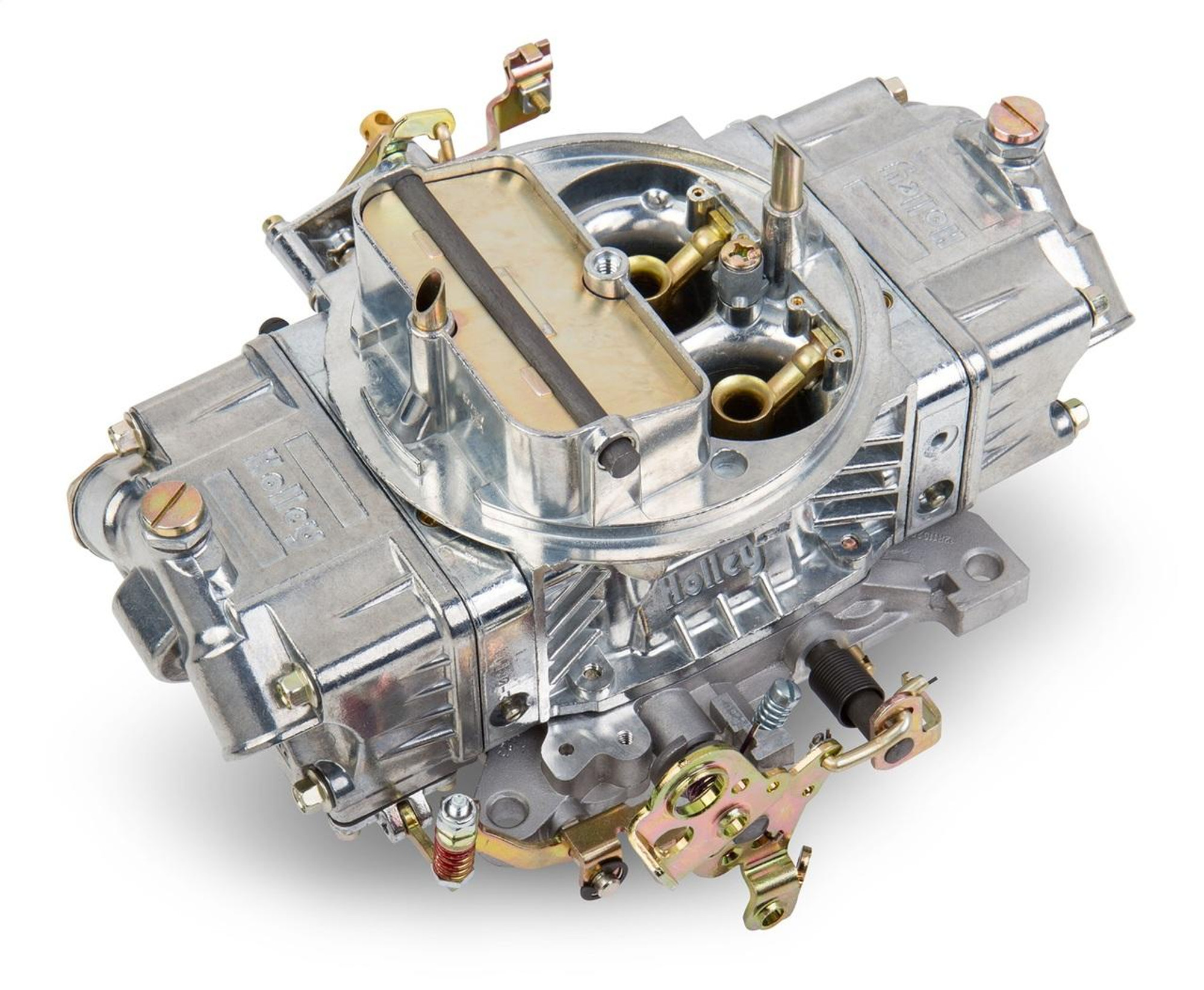 Holley Double Pumper 4150 Carburetor 650CFM Manual Choke Mech Secondaries Shiny - HOL-0-4777S
