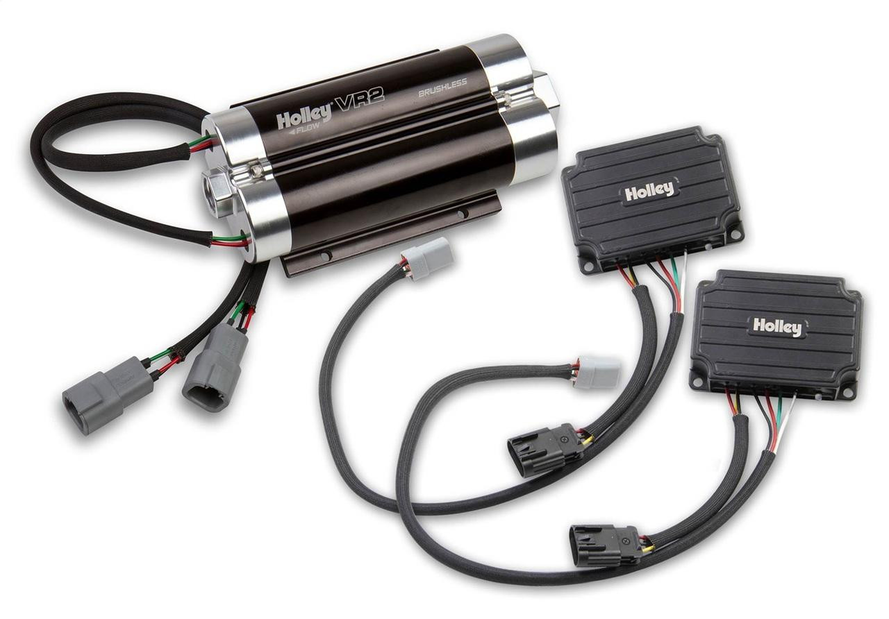 Holley VR2 Brushless Fuel Pump w/Controller Dual 10AN Inlet for Carb or EFI - HOL-12-3000-2