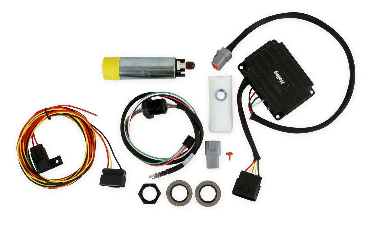 Holley VR1 Series Fuel Pump Quick Kit w/Controller and Bulkhead Harness, Up to 2150 EFI - HOL-12-768