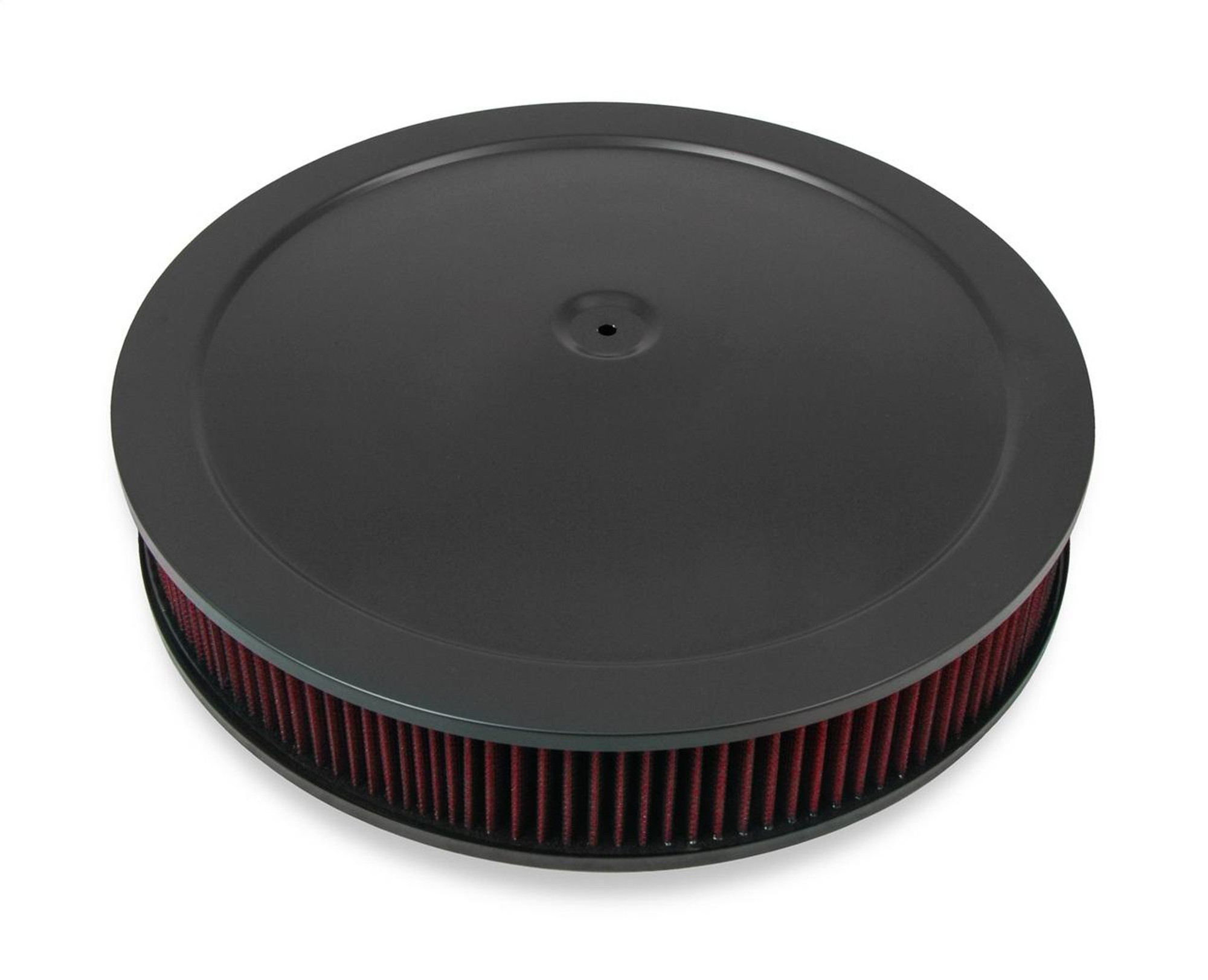 Holley Air Cleaner Assembly, 16x3 Black, w/3 Red Gauze Filter - HOL-120-4230