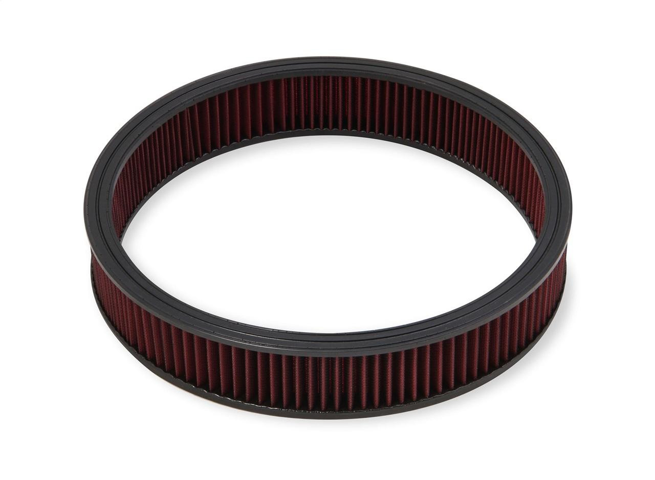 4500 Drop Base Air Cleaner Chrome w/6 Red Washable Gauze Filter 16 X 6 Chrome Drop-Base Air Cleaner for 4500 Series Carburetors with 7-1/4 Diameter Neck Holley