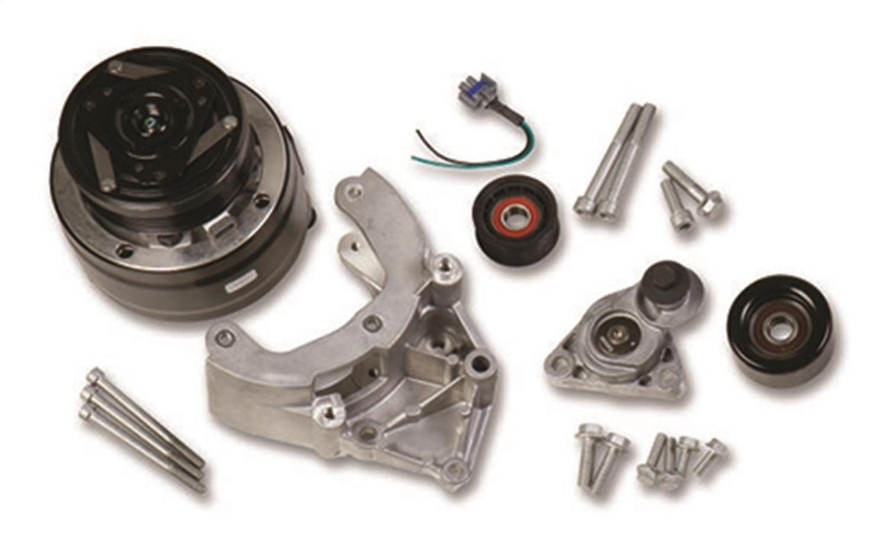 Holley LS Accessory Drive Bracket w/R4 A/C Compressor, Tensioner and Pulleys - HOL-20-140