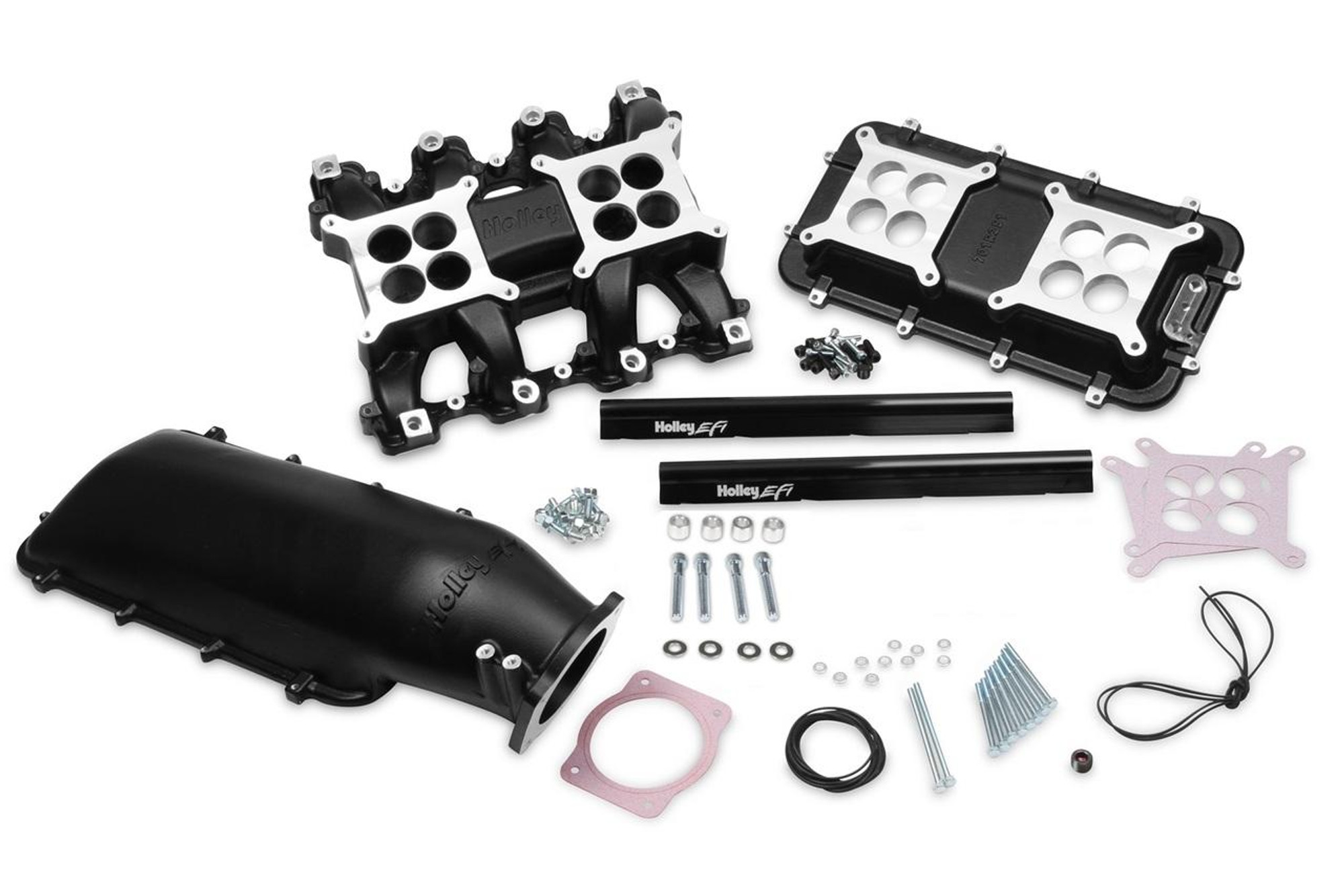 Holley Intake Manifold, For Gm LS1/LS2/LS6 w/92MM Top, Black Ceramic - HOL-300-126BK