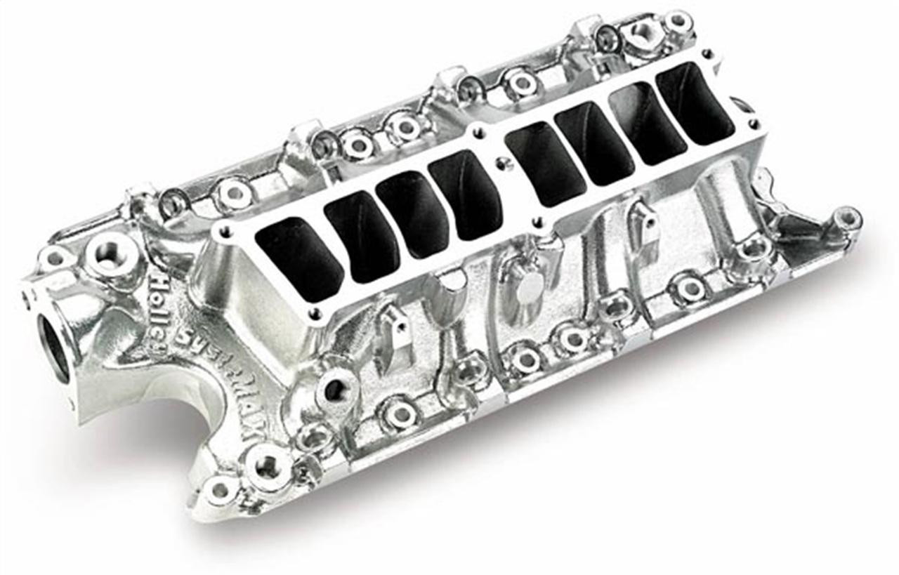 Holley 86-93 V8 Ford Small Block w/5.0L, SysteMAX Intake Manifold, Shiny Finish - HOL-300-75S