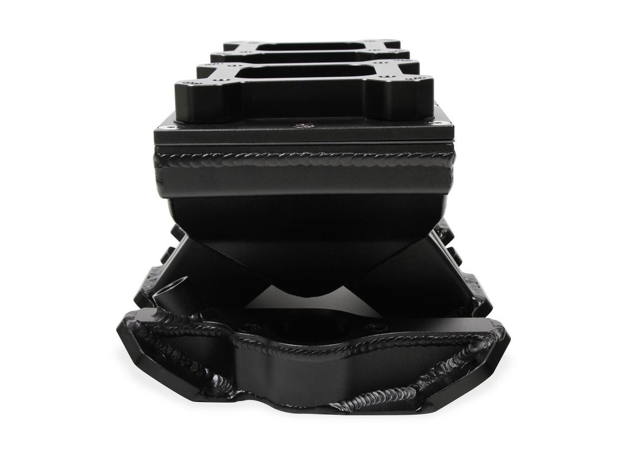 Holley Sniper EFI Intake Manifold, For SBC, Single plane, 2x4150 Changeable Plate, Blk - HOL-825124