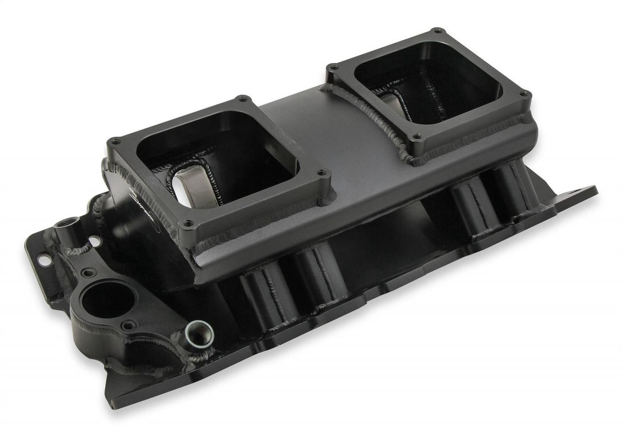 Holley Sniper EFI Intake Manifold, For BBC, Single Plane, 2x4500, Black - HOL-835172