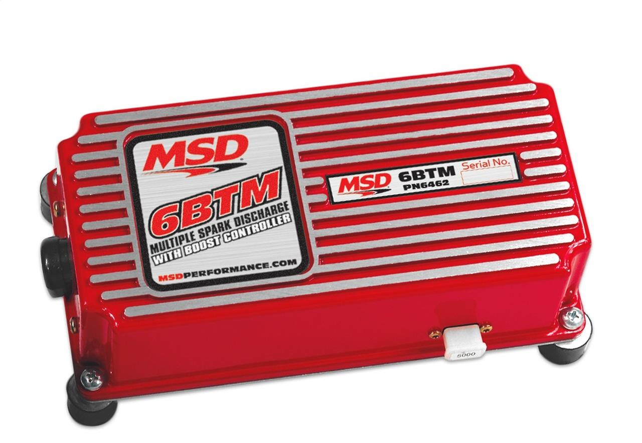 MSD 6BTM Boost Timing Master, Retards Timing 1-3 Degrees per lb of Boost, Red - MSD-6462
