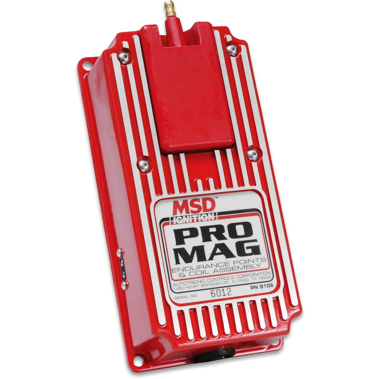 MSD Pro Mag 12/20 Amp Electronic Points Box, Red - MSD-8106