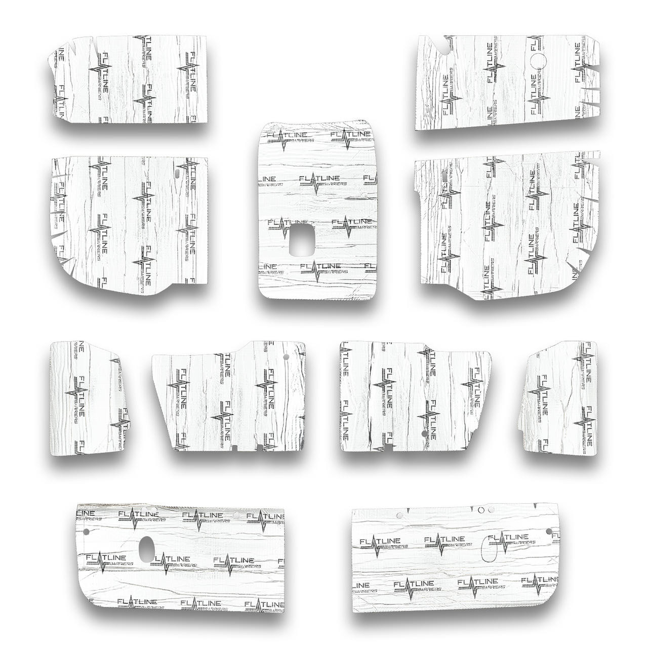 Flatline Barriers 1980-86 Ford Bronco Floor Insulation and Sound Dampening Kit - TABLB9009