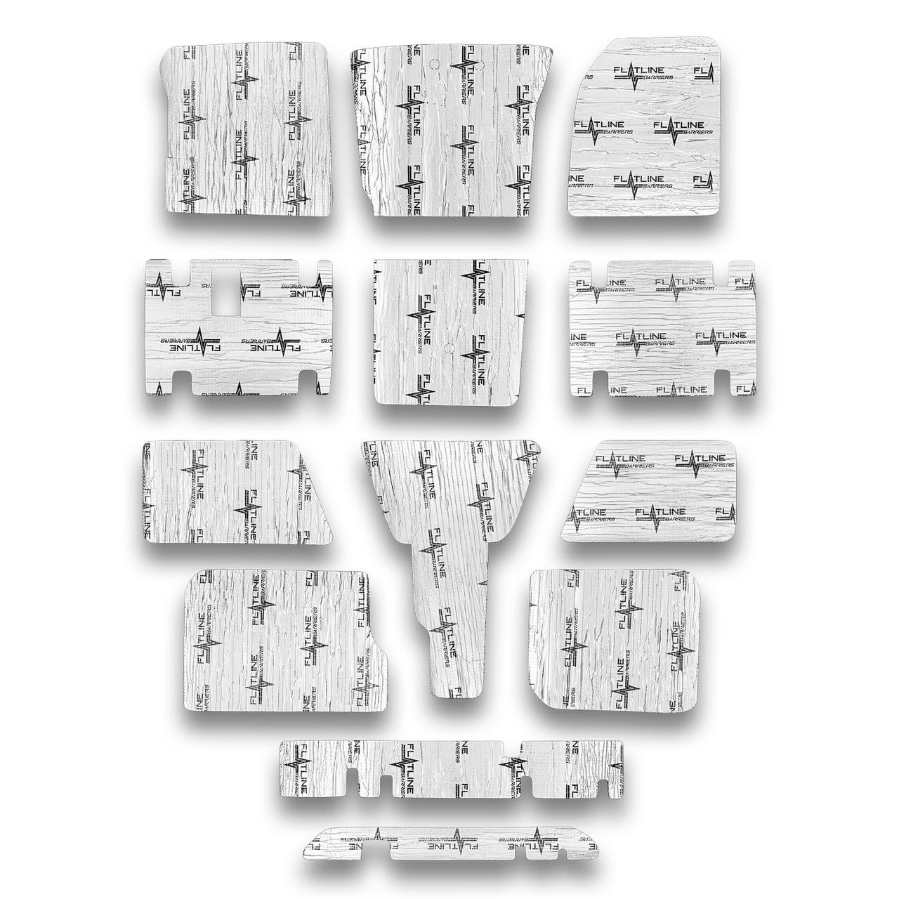 Flatline Barriers 2007-13 GM Crew Cab Truck Floor Insulation and Sound Dampening Kit - TABT4052