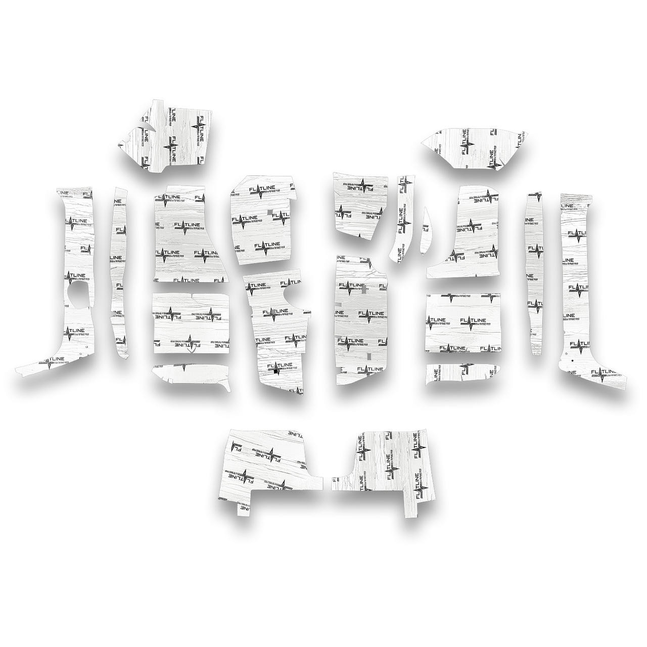 Flatline Barriers 1984-96 Chevrolet Corvette Floor Insulation and Sound Dampening Kit - TABV7024