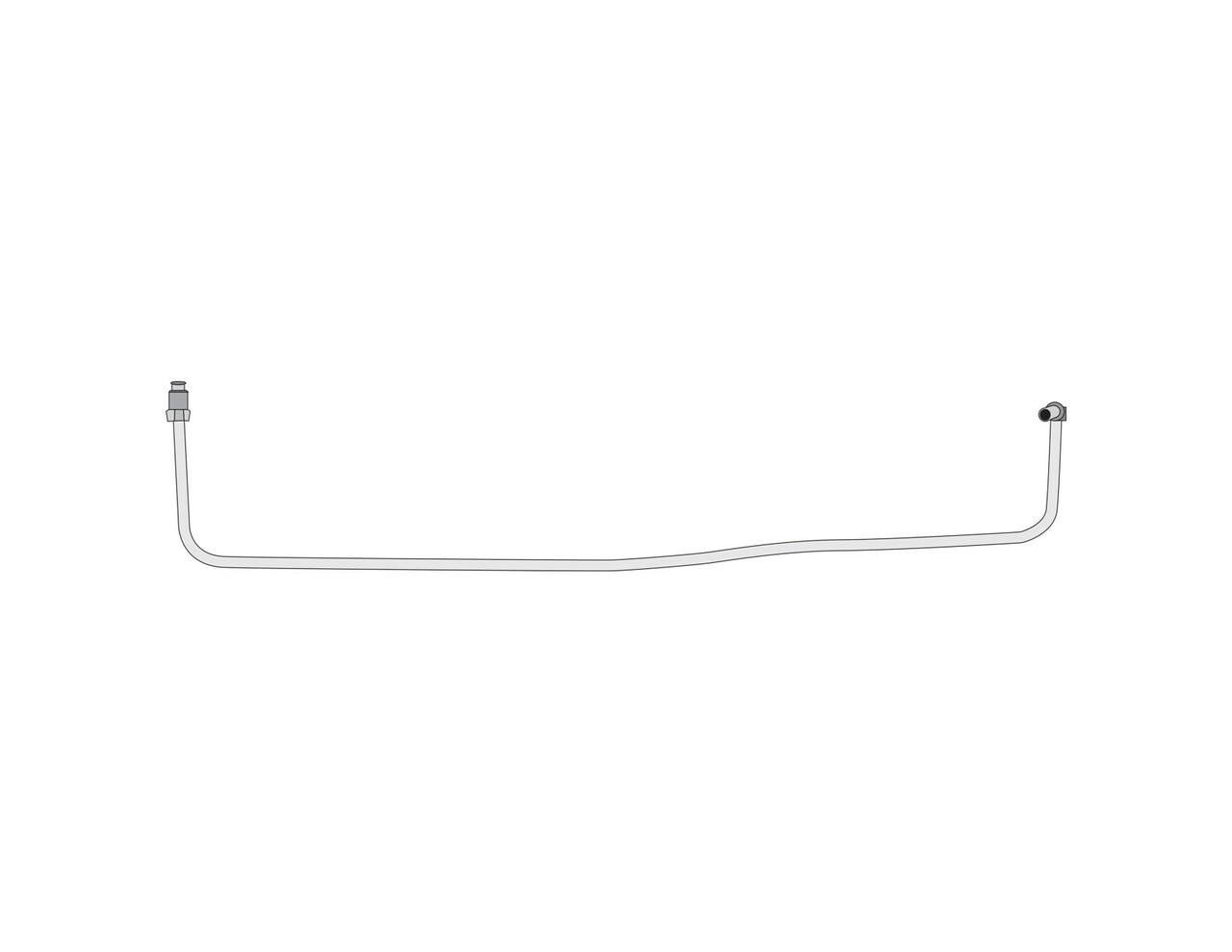 The Right Stuff 1948-52 Ford F1/F2 w/239cu V8, Pre-Bent OE Steel Oil Filter Input/Output Line - TOL4790