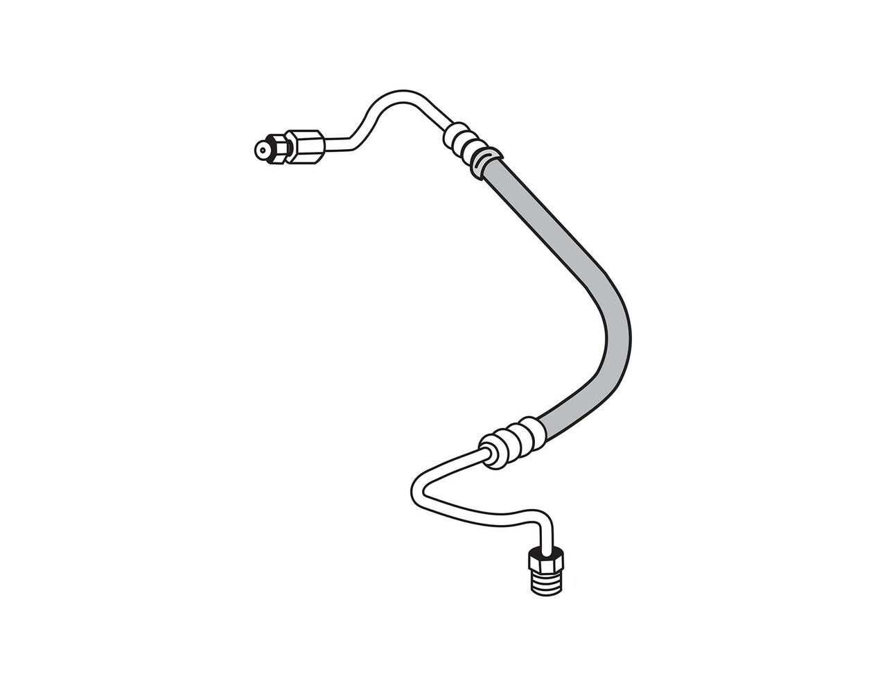 The Right Stuff 1981-91 Blazer/Jimmy/Suburban, Pre-Bent Stainless Power Steering Return Line - TPS3609S
