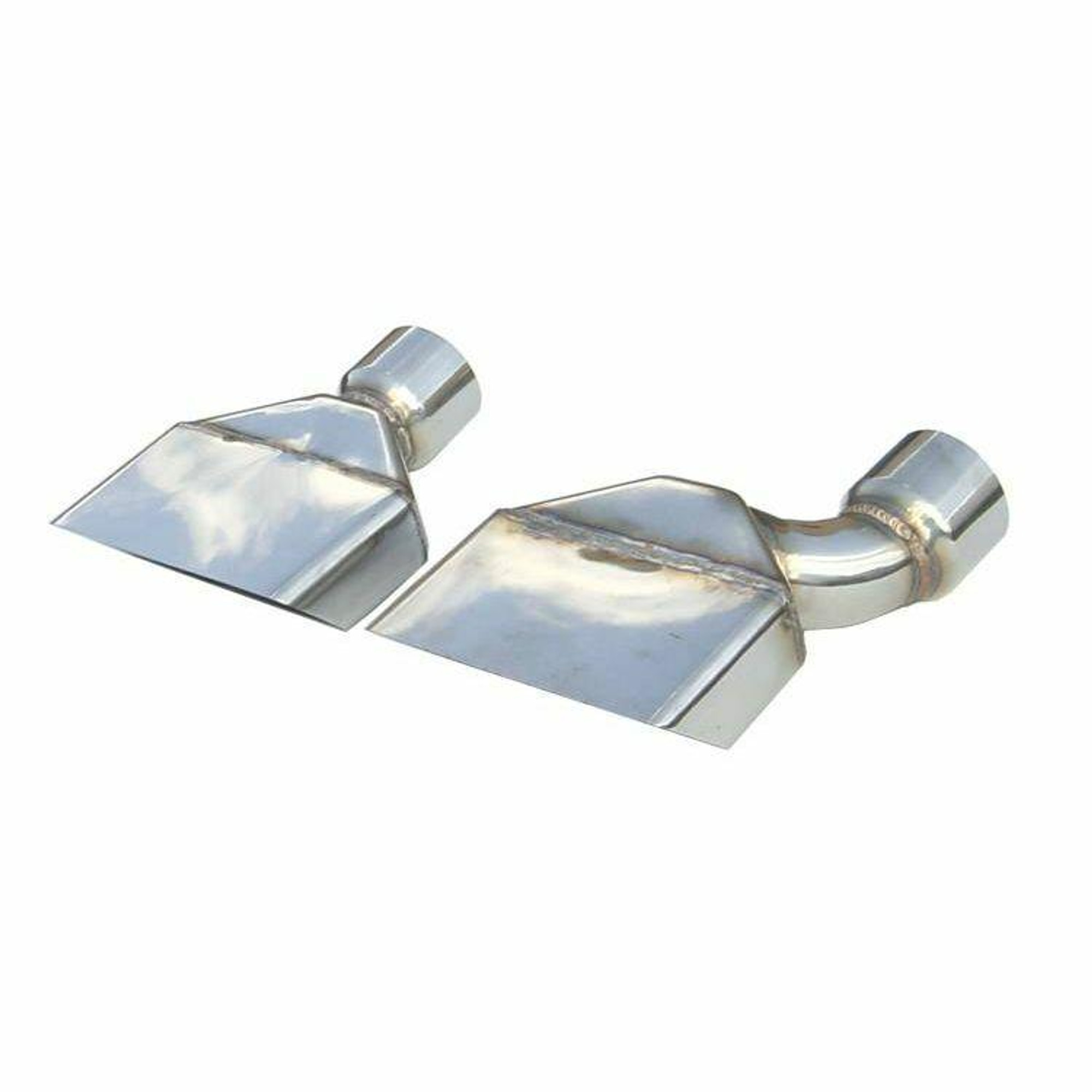 Pypes Exhaust 70-74 Cuda 2.5 Rectangle Clamp On Exhaust Tail Pipe Tip Set - EVT87-PYP