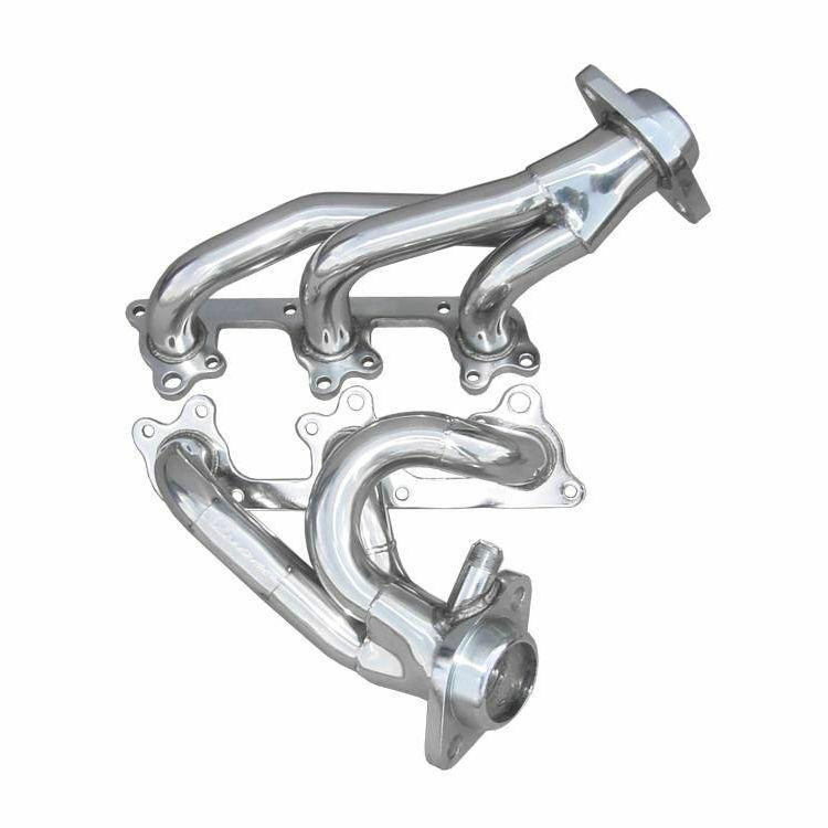 Pypes Exhaust 05-10 Mustang V6 Polished Shorty Exhaust Header w/Hardware and Gaskets - HDR56S-PYP