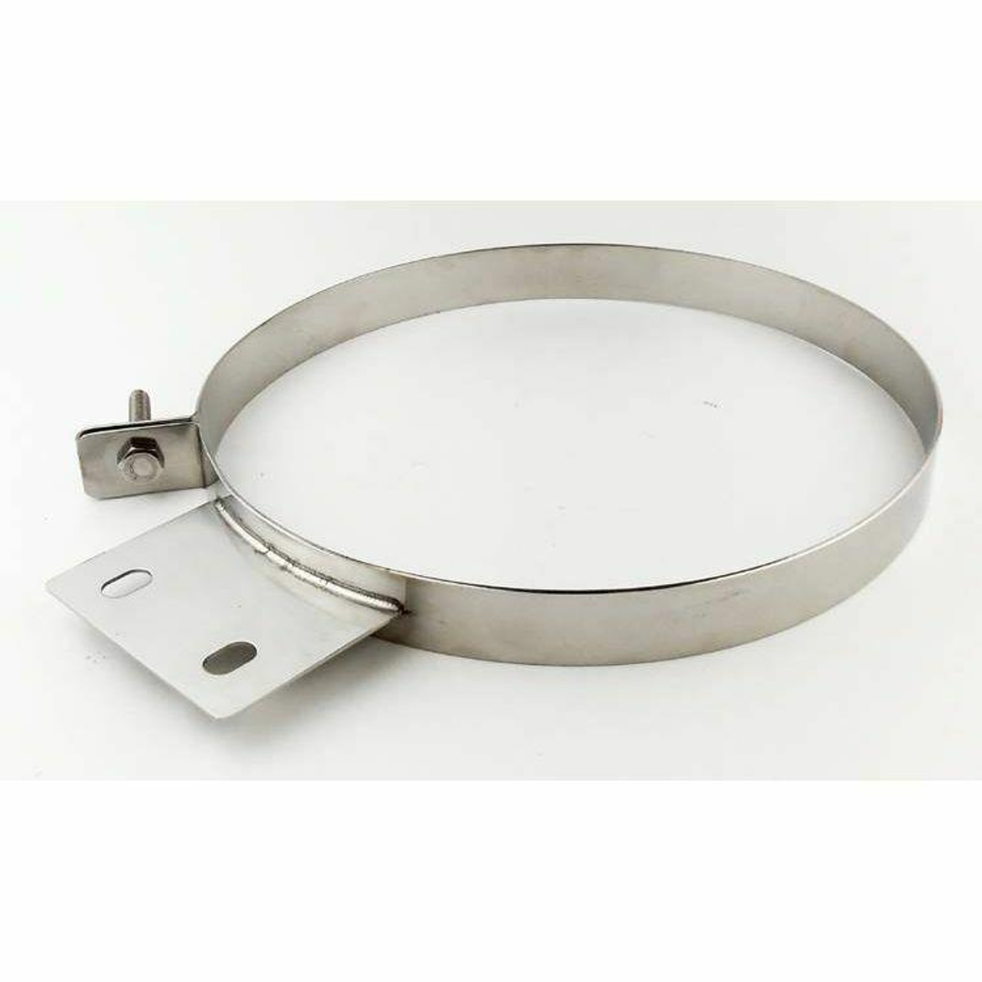 Pypes Exhaust Universal 10 Polished 304 Stainless Steel Diesel Stack Exhaust Clamp - HSC010-PYP