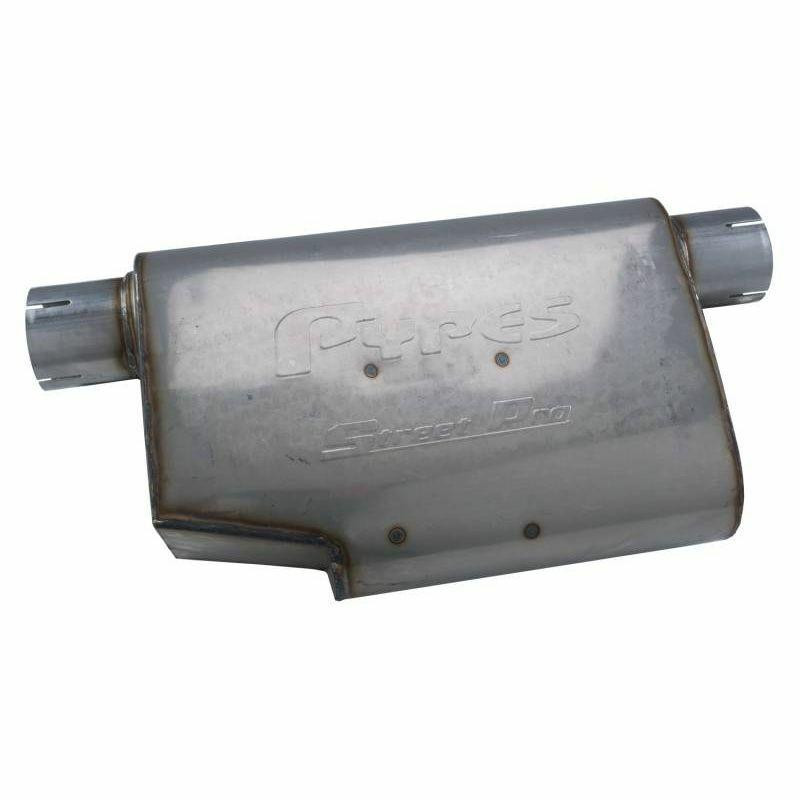 Pypes Exhaust Universal 14 Street Pro Series Muffler 2.5 Same Side Offset Inlet and Outlet - MVS11-PYP