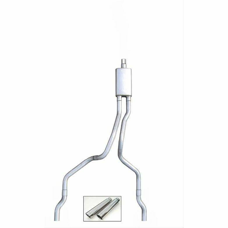 Pypes Exhaust 02-05 Ram 1500 Cat Back Exhaust System w/Violator Muffler and Polished Tips - SDT16V-PYP