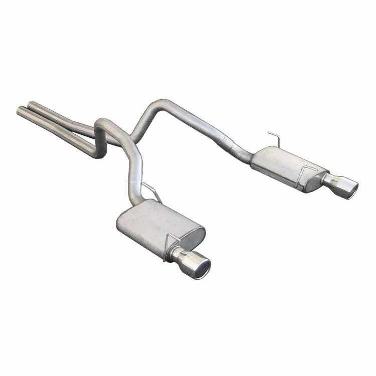 Pypes Exhaust 2005-2010 Mustang Violator 2.5 In Cat Back Dual Split Rear Exhaust System Kit - SFM62V-PYP