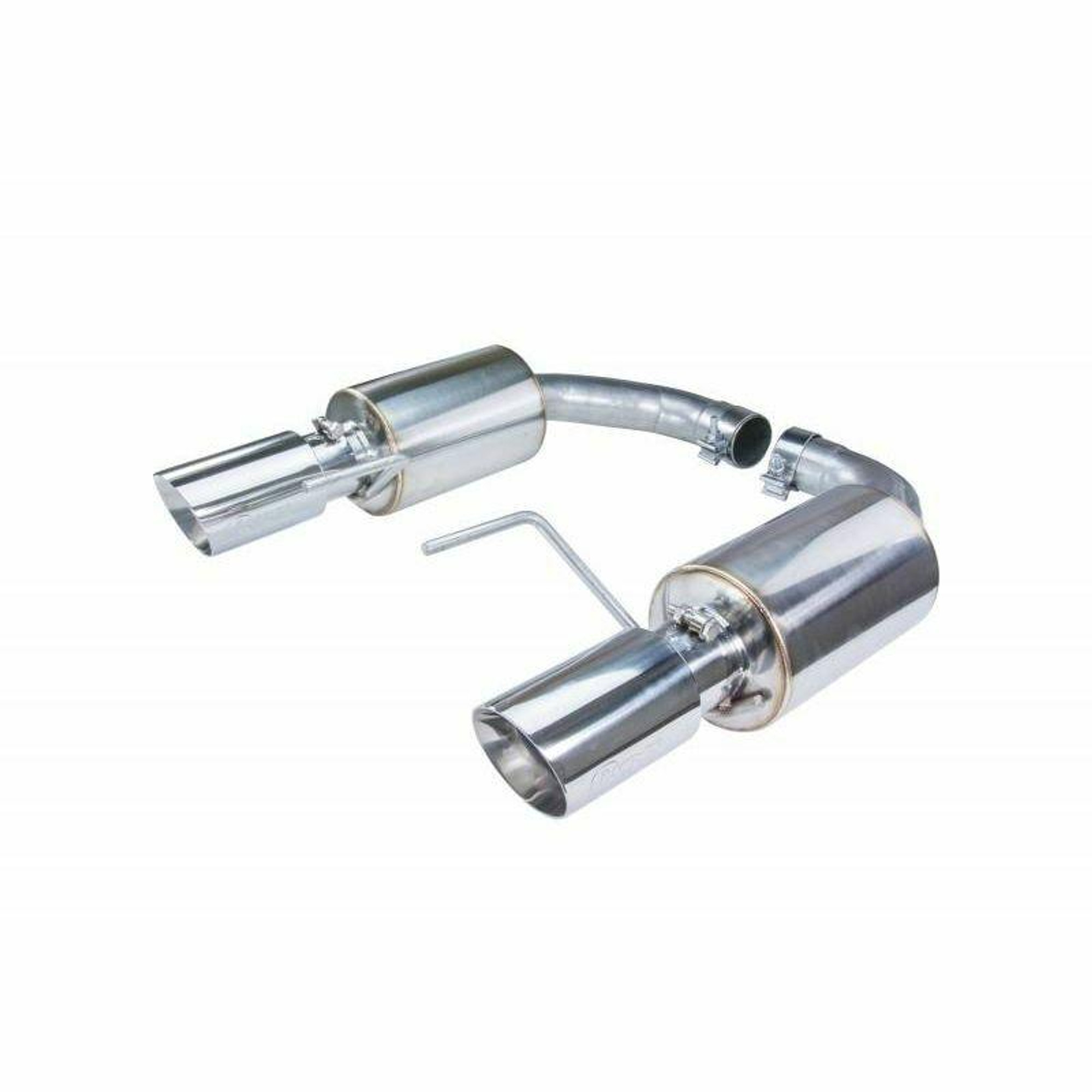 Pypes Exhaust 15-17 Mustang GT Axle Back Exhaust w/Street Pro Exhaust and Polished Tips - SFM82MS-PYP