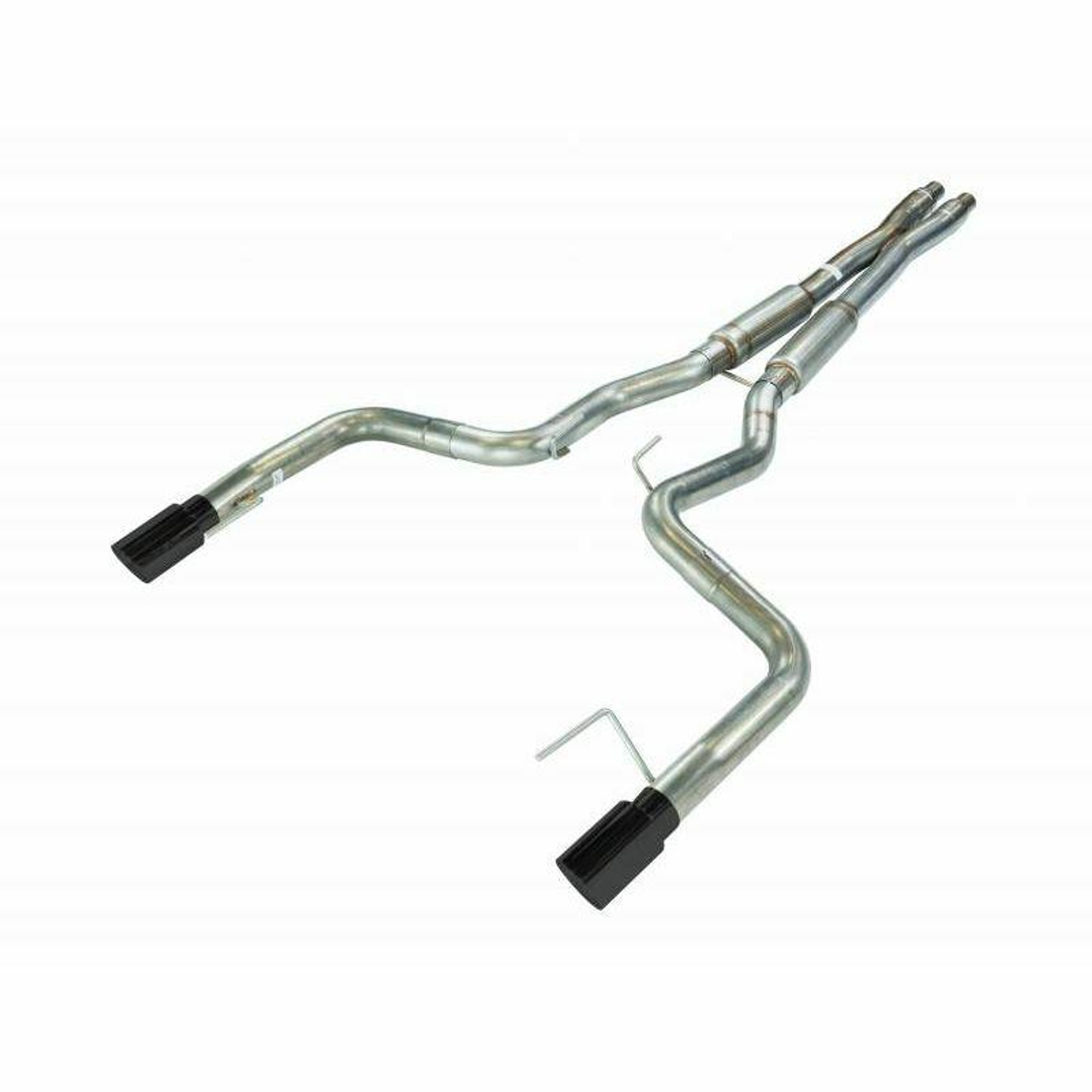Pypes Exhaust 15-17 Mustang GT Mid Muffler Cat Back Exhaust System X-pipe and Black Tips - SFM86MXB-PYP