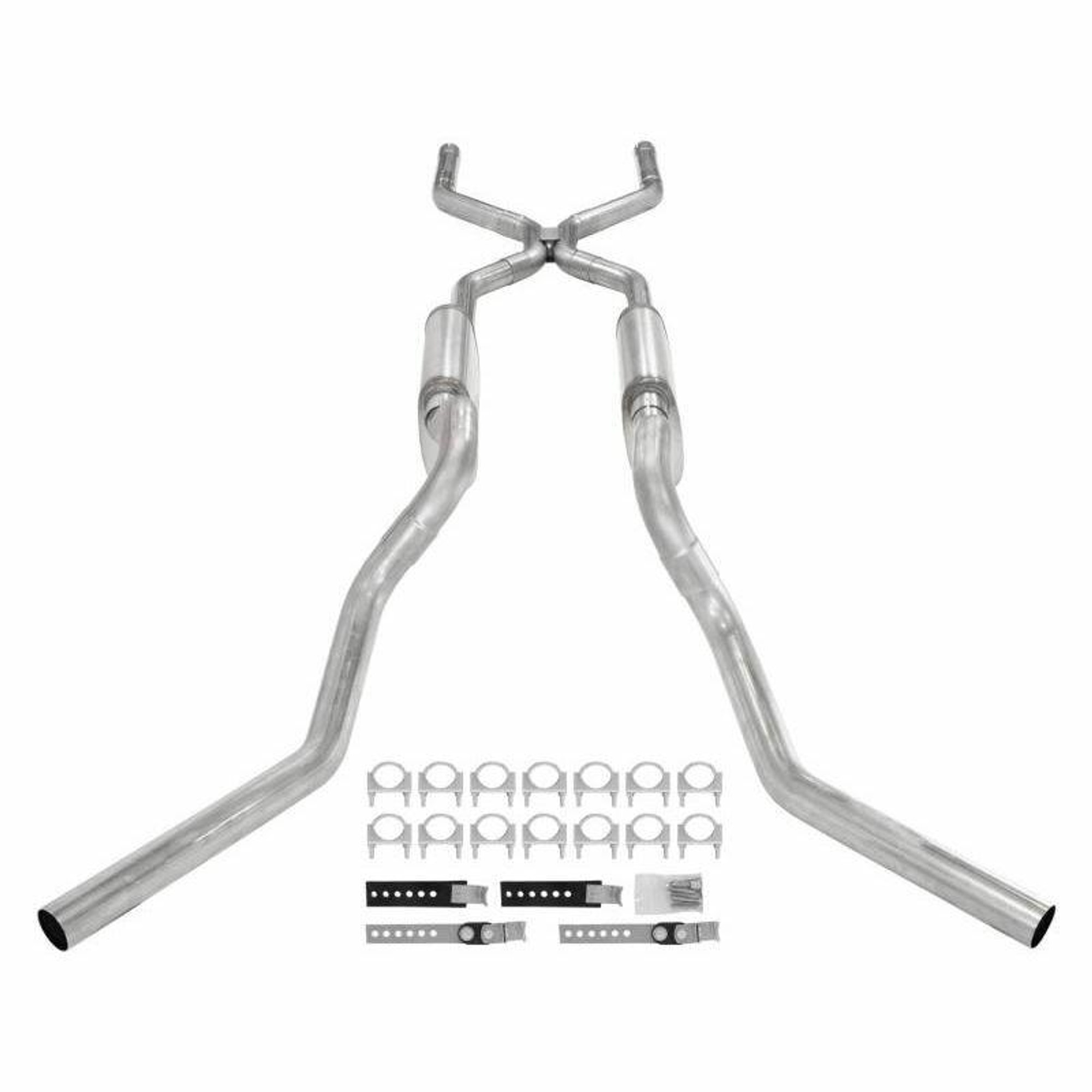 Pypes Exhaust 1963-1966 C10 Violator 2.5 In Crossmember Back Dual Side Exhaust System - SGT76V-PYP