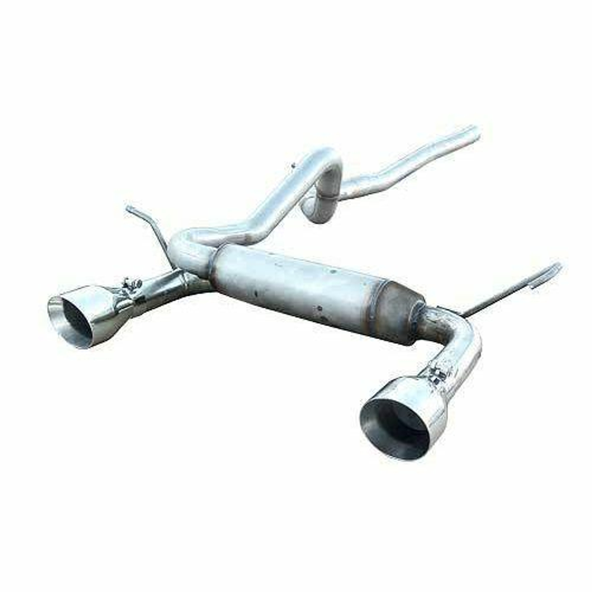 Pypes Exhaust 07-18 Wrangler 2 Door Dual Exit Cat Back Exhaust System w/Street Pro Muffler - SJJ17S-PYP