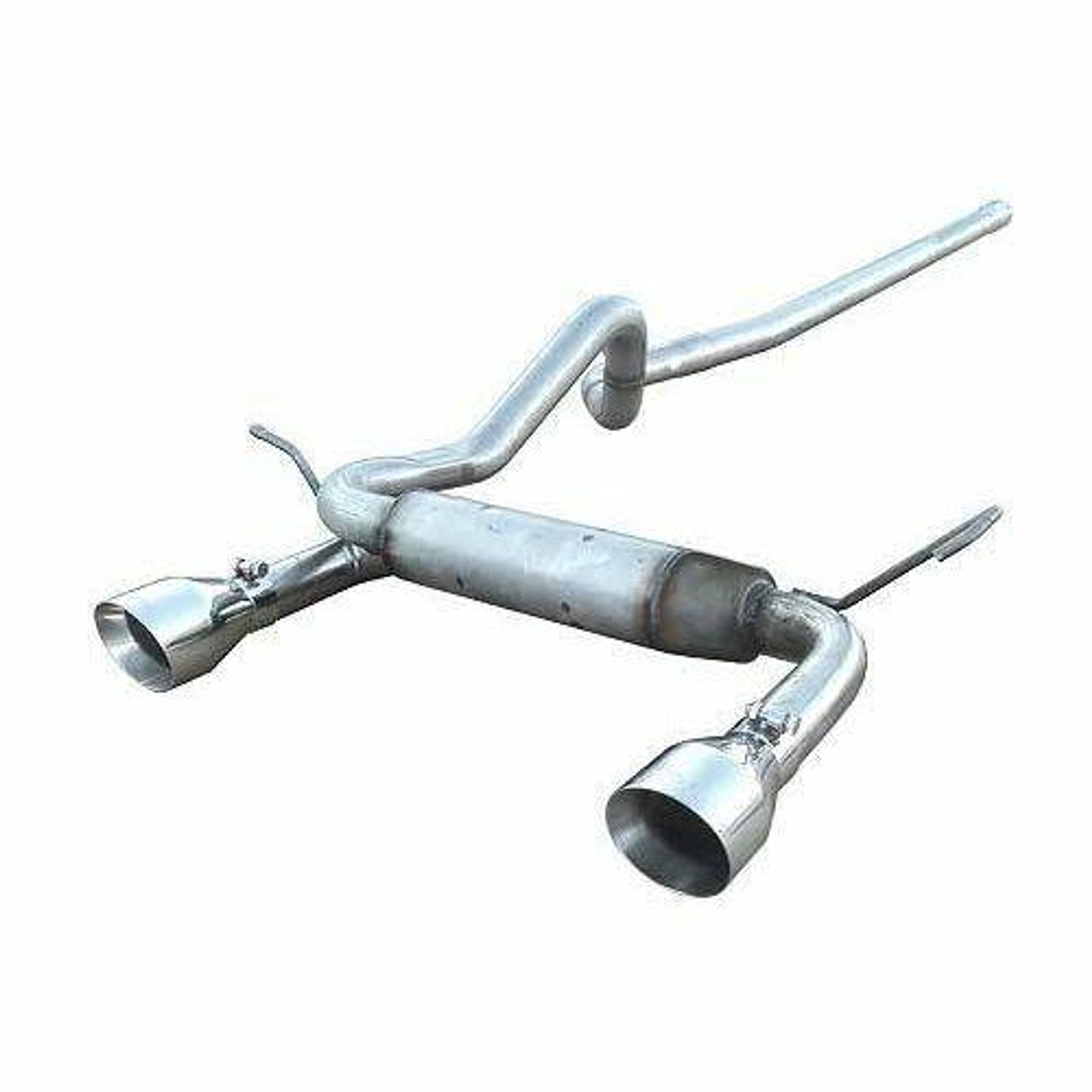 Pypes Exhaust 07-18 Wrangler 4 Door Dual Exit Cat Back Exhaust System w/Street Pro Muffler - SJJ19S-PYP