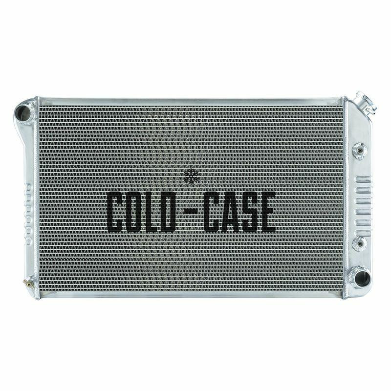 Cold Case Radiators 70-81 Firebird TA w/AT Aluminum Radiator Polished OE Style Tanks 33.2x18.8x3 - CR-GPF18A