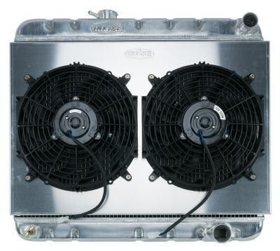  Cold Case Radiators 64-65 GTO w/MT w/o AC Aluminum Performance Radiator & Dual 12" Fan Kit - (CR-GPG18K) 