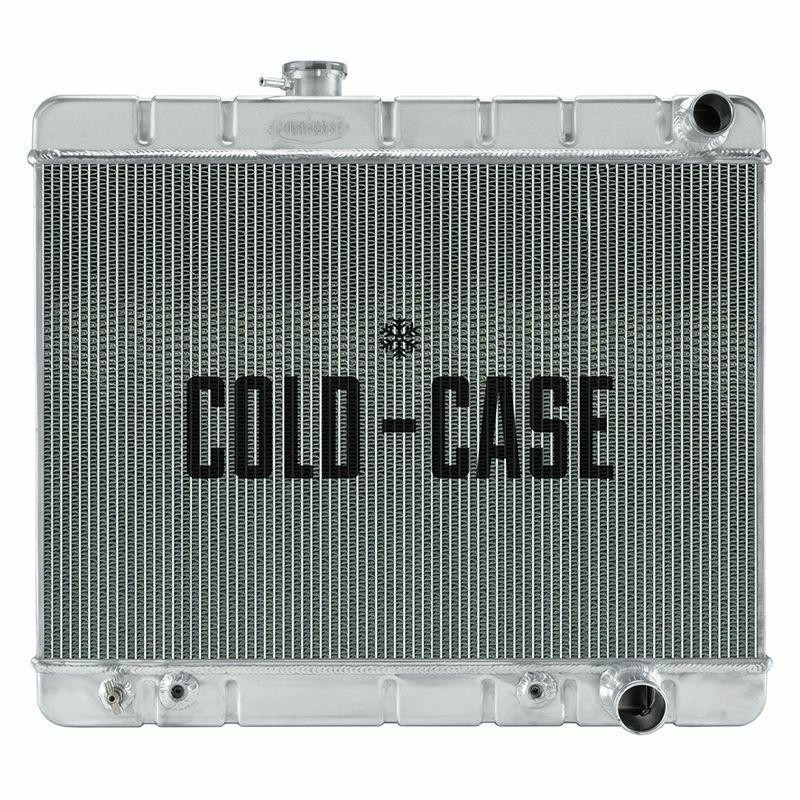 Cold Case Radiators 64-65 GTO w/AT and AC Aluminum Radiator 17.5 Core Height Polished OE Style Tanks - CR-GPG22A