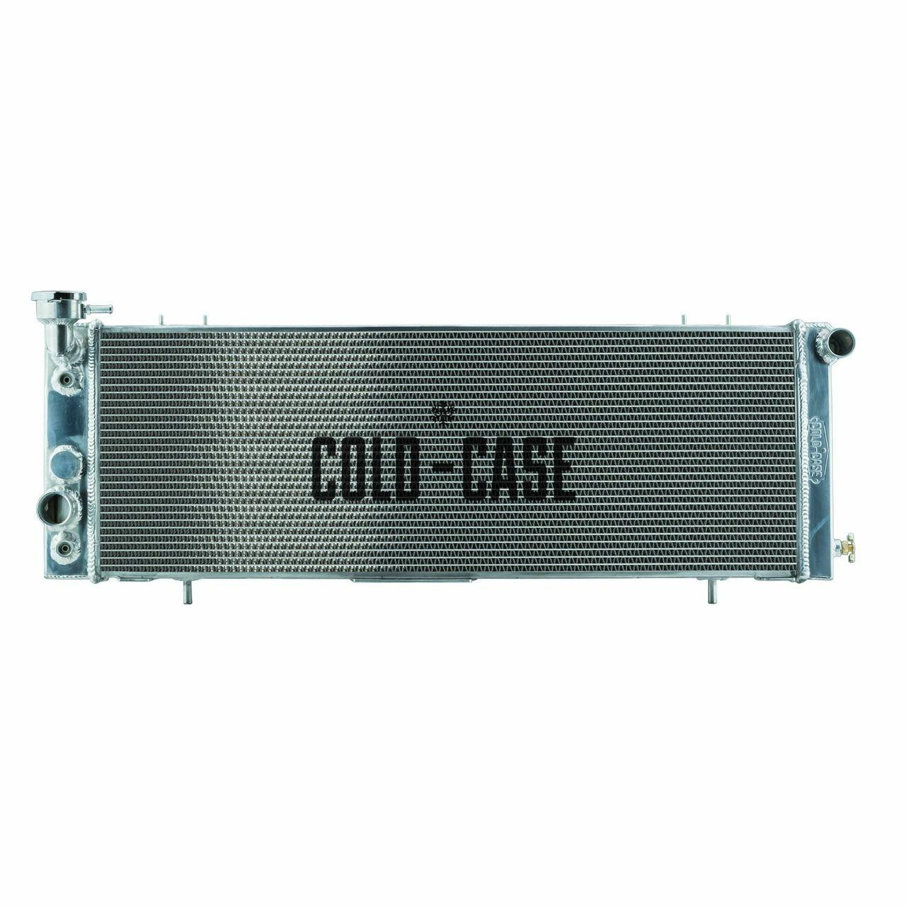 Cold Case Radiators 91-01 Cherokee XJ Aluminum Radiator Polishied OE Style Tanks 34x11x2.5 - CR-MOJ994A