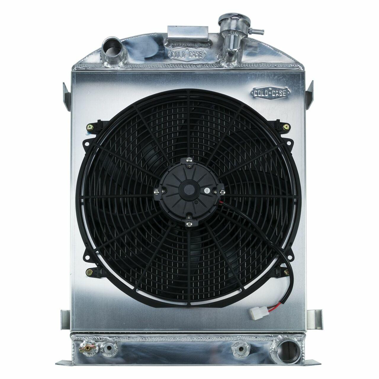 Cold Case Radiators 32 Highboy w/Chevy Engine Swap 25.5 Aluminum Performance Radiator and 16 Fan Kit - CR-STF902AK