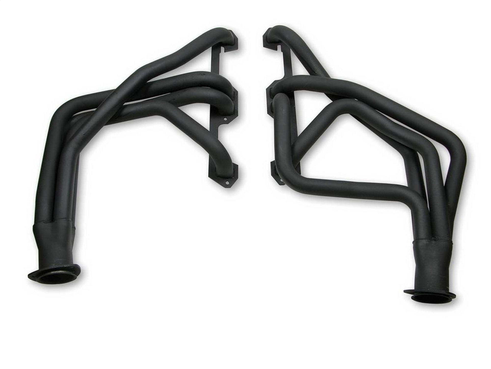 Flowtech 70-74 Barracuda/Challenger w/383-440ci, 1.75 Long Tube Header, Painted Black - 13130FLT