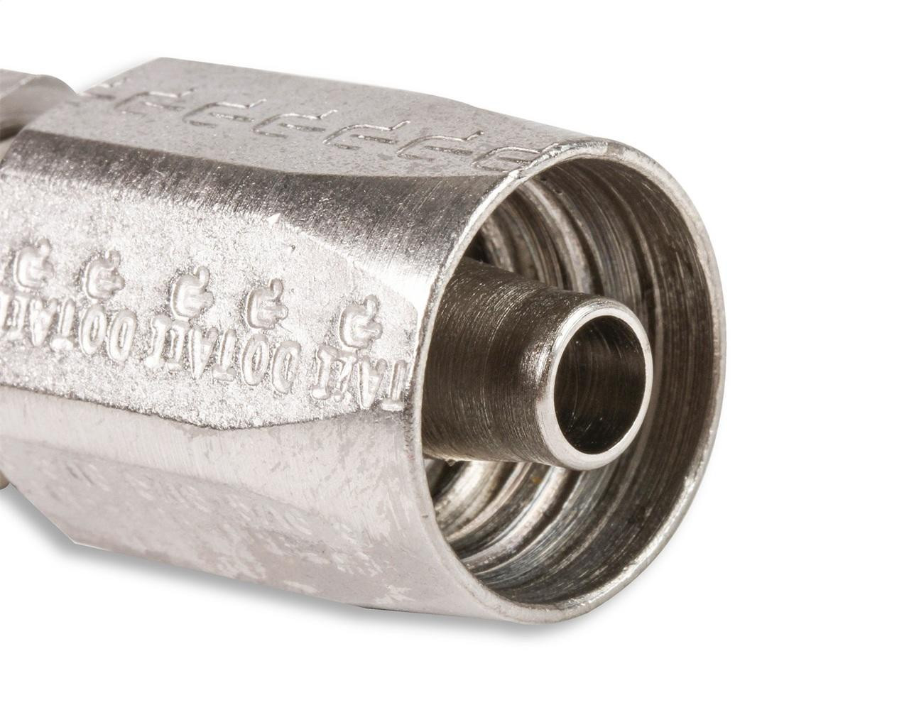 Earls Performance Power Steering Hose End, 90 Degree -6AN, Steel w/Nickel Plating - 139106ERL