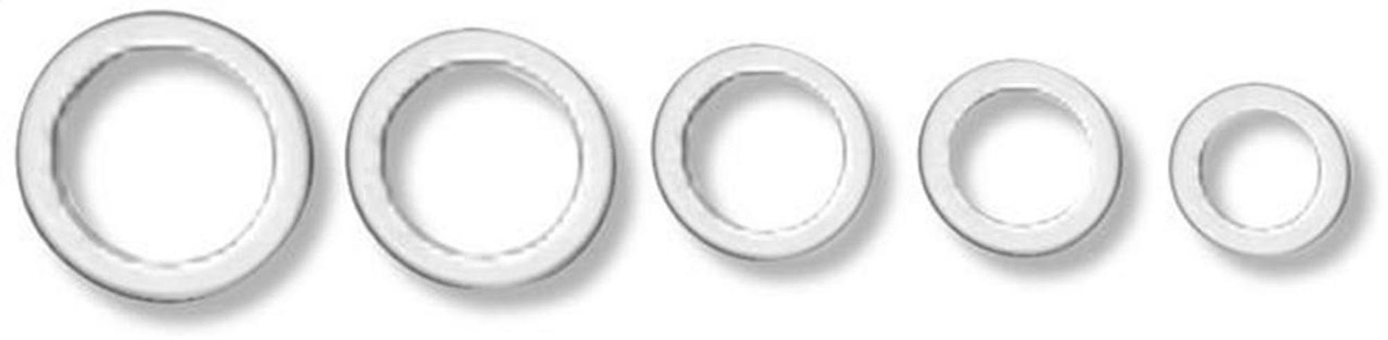 Earls Performance AN 901 Aluminum Crush Washer, Fitting Size 3, ID 3/8, Pack of 10 - 177003ERL
