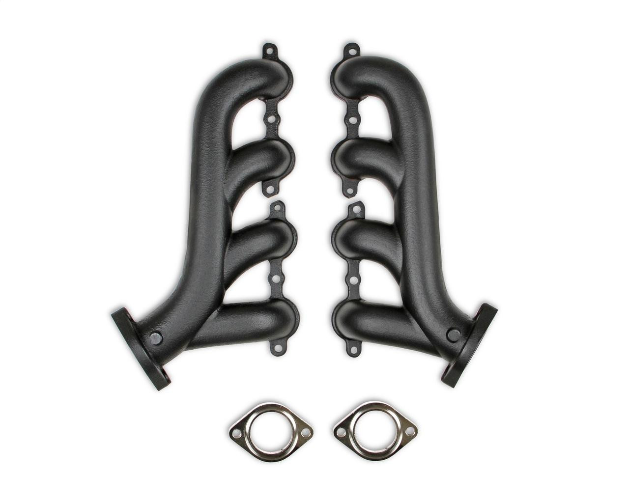 Flowtech LS Swap 2.25 Exhaust Manifolds w/Black Ceramic Finish - 31730-3FLT