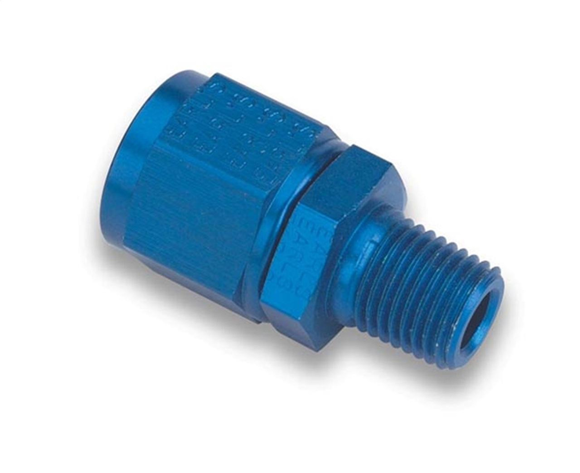 Earls Performance Straight -3 AN Swivel To 1/8 Male NPT, Blue Anodized Lightweight Aluminum - 916103ERL