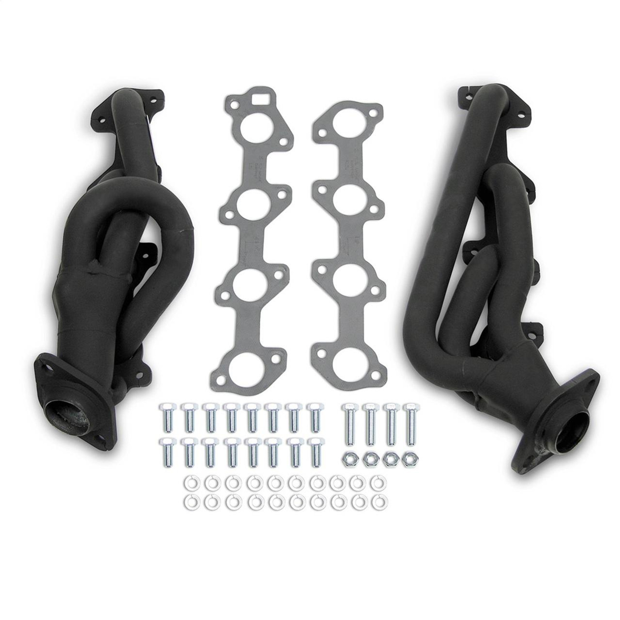 Flowtech 00-03 Dakota/Durango w/2WD/4WD and 4.7L, 1.5 Shorty Headers, Painted Black - 91944FLT