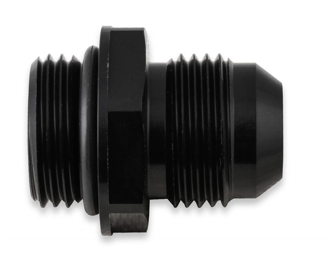 Earls Performance Oil Cooler Adapters, -10 AN Male to -10 O-Ring Port, 2pc, Black - AT585110ERL
