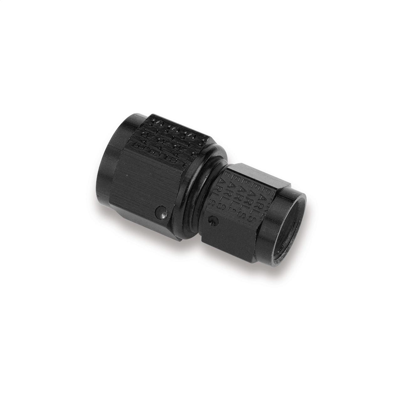 Earls Performance Straight -8 AN to -6 AN Female Swivel Coupling, Black Anodized Aluminum - AT915186ERL