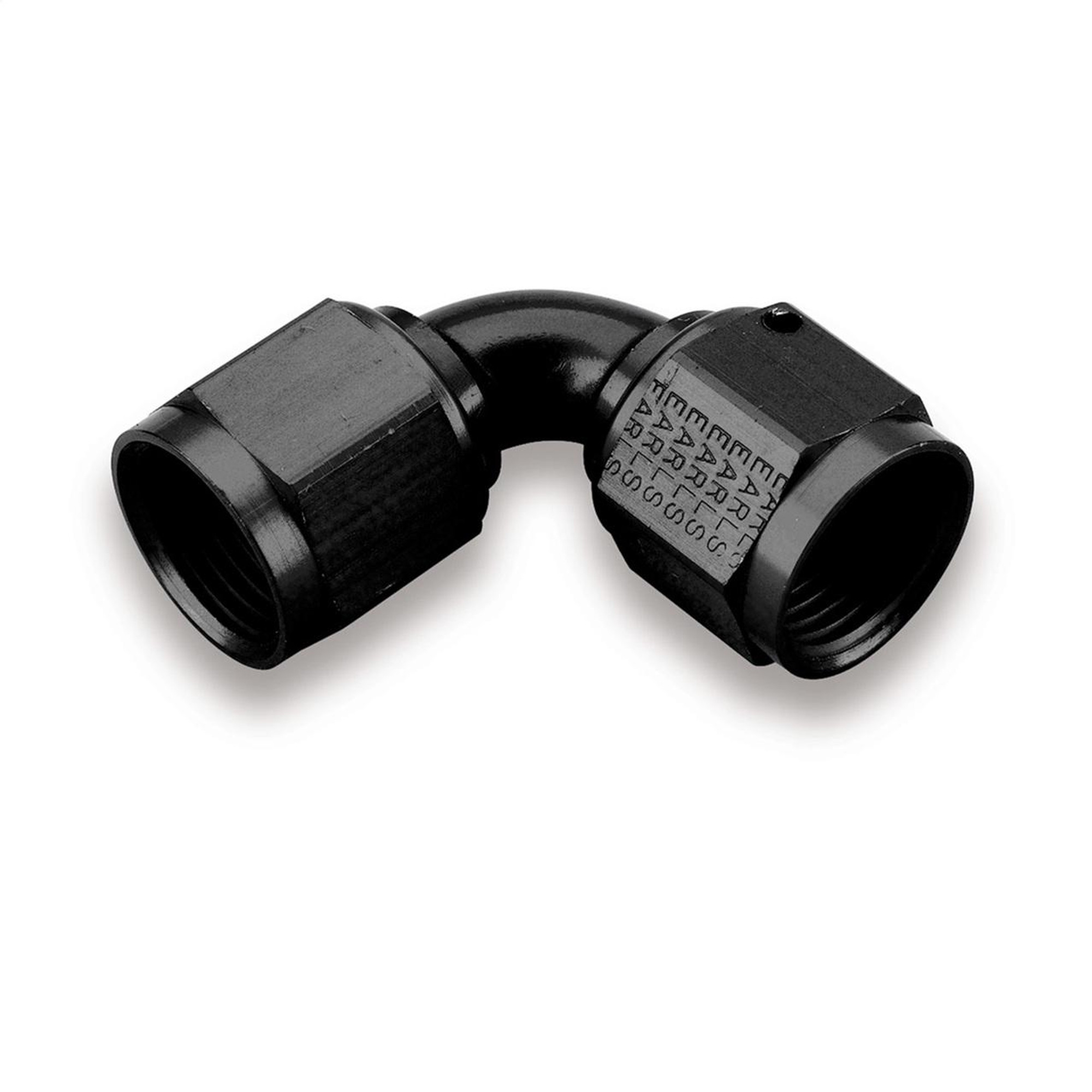 Earls Performance 90° -10 AN Female to Female Swivel, Black Anodized Aluminum, Tube Style - AT935110ERL