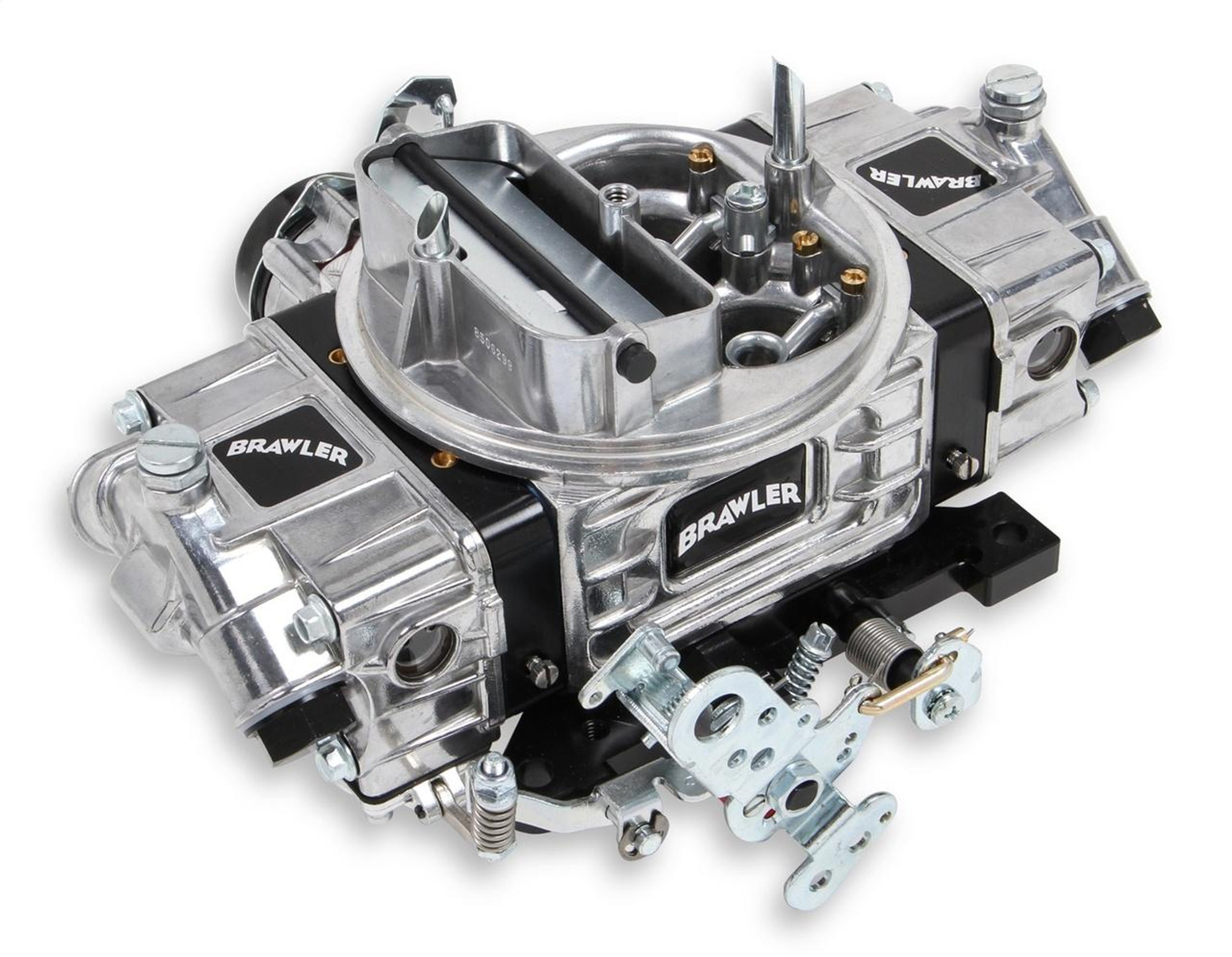 Quick Fuel Race Carburetor, Mechanical Secondary, 2-Circuit, 650CFM, Shiny w/Black Billets - BR-67212