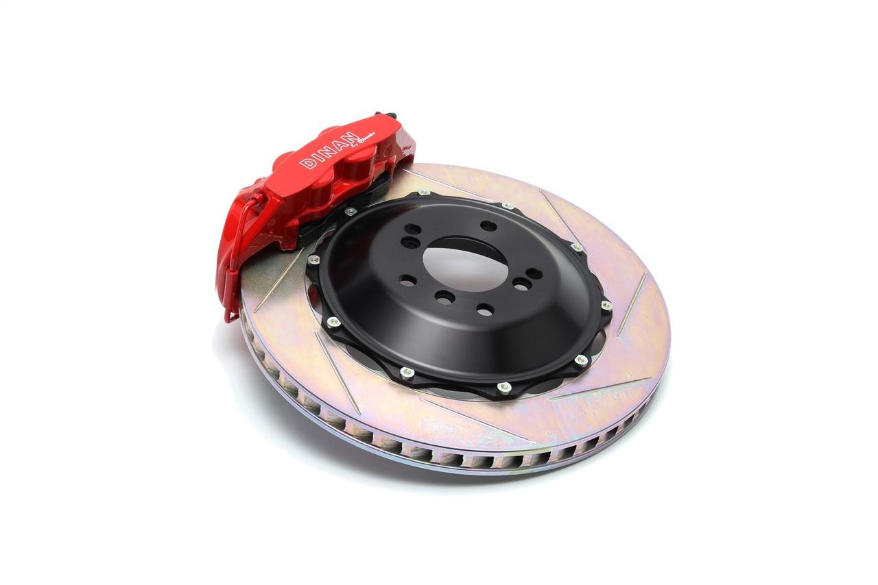 Dinan 12-20 2-4 Series F22/F23/F30-F34/F36, Front Brake Set, Red Caliper, Slotted - DIN-D290-0301-R