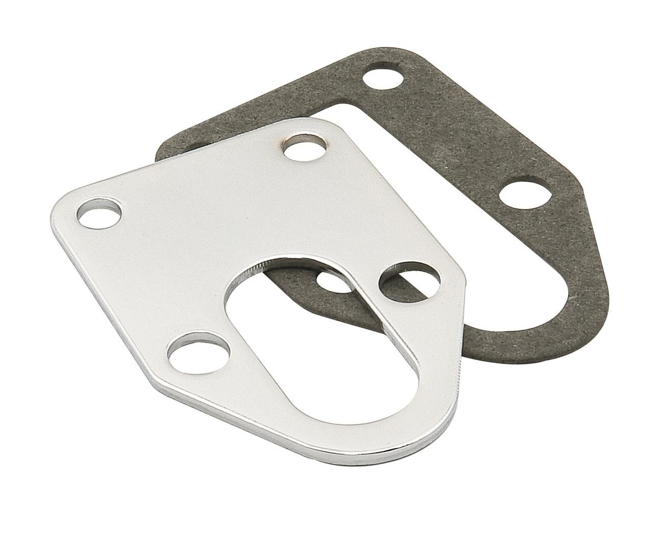 Mr Gasket Fuel Pump Mounting Plate for Small Block Chevrolet, Chrome - MRG-1514