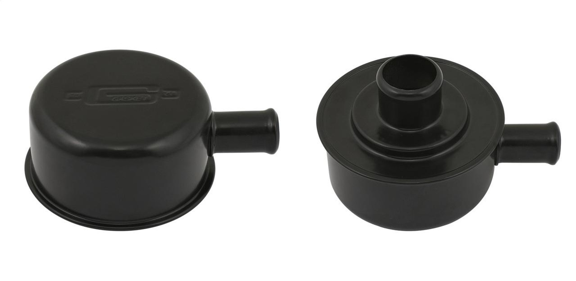 Mr Gasket Valve Cover Breather, Push-On Style, Black - MRG-2054BP
